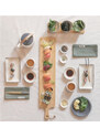 Jídelní set na sushi pro dva, Ukiyo, bílá