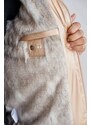 Dámská teplá zimní bunda s kožíškem Tikunaa Premium Navahoo - NAVY