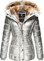 Dámská zimní bunda s kapucí NEKOO Marikoo - SILVER