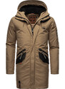 Zimní kabát / pánská zimní dlouhá bunda Ragaan Stone Harbour - LIGHT BROWN