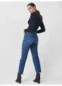 Tmavě modré dámské zkrácené straight fit džíny Salsa Jeans - Dámské