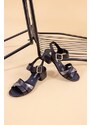 Kožené dásmké sandály Remonte R8766 černá
