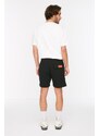 Trendyol Black Regular/Real Fit Mid-Length City Printed Shorts