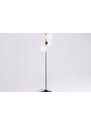 Nordic Design Bílo černá skleněná stojací lampa Bubbly 155 cm