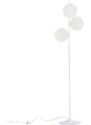 Nordic Design Bílá skleněná stojací lampa Bubbly 155 cm