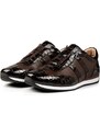 Ducavelli Swanky Genuine Leather Men's Casual Shoes Brown