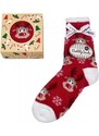 Super teplé ponožky s vánočním motivem Taubert červená UNI