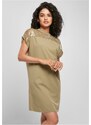 URBAN CLASSICS Ladies Lace Tee Dress - khaki