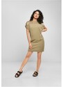 URBAN CLASSICS Ladies Lace Tee Dress - khaki