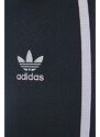 Legíny adidas Originals Adicolor HF7536 dámské, černá barva, s aplikací, HF7536-BLACK