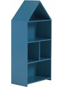 Modrá lakovaná dětská knihovna Kave Home Celeste 105 x 50 cm