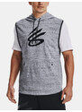 Under Armour Mikina CURRY SLEEVELESS HOODIE-GRY - Pánské