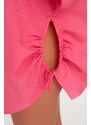 Trendyol Weave Fuchsia Shirred Beach Shirt