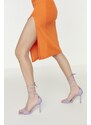 Trendyol Lilac Women's Flat-Toe Classic Heeled Shoes
