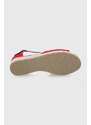 Dětské sandály Tommy Hilfiger červená barva