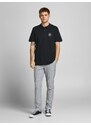 Černé polo tričko Jack & Jones Shark - Pánské