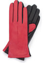 Dámské rukavice Wittchen, červeno-černá, přírodní kůže