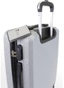 Cestovní kufr T-class VT21111, stříbrná, M, 54 x 39 x 21 cm / 35 l