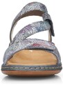 Dámské sandály RIEKER 659C7-90 modrá