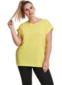 UC Ladies Dámské tričko s prodlouženým ramenem zářivě žluté