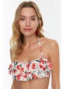 Dámský bikinový top Trendyol Floral Frill