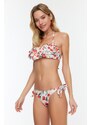 Dámský bikinový top Trendyol Floral Frill