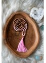 YOGGYS meditační mala - růženín a rudraksha