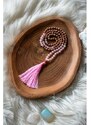 YOGGYS Meditační mala - růženín a rudraksha