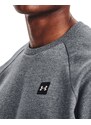 Under Armour UA Rival Fleece Crew-GRY Pitch Gray Light Heather / / Onyx White