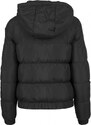 Dámská zimní bunda Urban Classics Ladies Hooded Puffer Jacket - černá