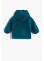 Koton Hooded Plush Kangaroo Pocket Sweatshirt