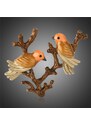 Victoria Filippi Malovaná brož Calogera - ptáčci