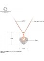 Victoria Filippi Stainless Steel Ocelový náhrdelník se zirkony Dagmara - chirurgická ocel, srdíčko