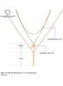 Victoria Filippi Stainless Steel Trojitý ocelový náhrdelník Francisco Gold - chirurgická ocel
