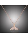 Victoria Filippi Stainless Steel Ocelový náhrdelník se zirkony Maurice - rybí ploutev, chirurgická ocel