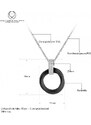 Victoria Filippi Stainless Steel Ocelový náhrdelník se zirkony Catarin Black - keramika