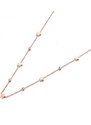 Victoria Filippi Stainless Steel Ocelový náhrdelník se zirkony Susan Gold - hvězdy, chirurgická ocel