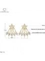Victoria Filippi Náušnice Swarovski Elements Stella Gold - hvězda