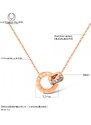 Victoria Filippi Stainless Steel Ocelový náhrdelník se zirkony Alison Gold - chirurgická ocel