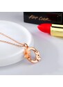 Victoria Filippi Stainless Steel Ocelový náhrdelník se zirkony Andreé Gold - motýl, chirurgická ocel