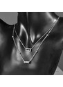 Victoria Filippi Stainless Steel Dvojitý ocelový náhrdelník Alain - chirurgická ocel