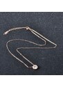 Victoria Filippi Stainless Steel Ocelový náhrdelník se zirkony Virginia Gold - chirurgická ocel