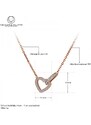 Victoria Filippi Stainless Steel Ocelový náhrdelník Thomasa se zirkony - chirurgická ocel, srdce