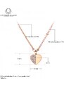 Victoria Filippi Stainless Steel Ocelový náhrdelník Vincentia se zirkony - chirurgická ocel, srdce
