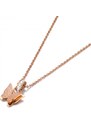 Victoria Filippi Stainless Steel Ocelový náhrdelník Xaviera se zirkony - chirurgická ocel, motýl
