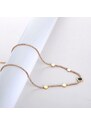 Victoria Filippi Stainless Steel Ocelový náhrdelník se zirkony Diona Gold - chirurgická ocel