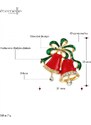 Éternelle Vánoční brož se zirkony Campana de Navidad - vánoční zvonek