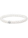 Gaura Pearls Perlový náramek se zirkony Rosie - sladkovodní perla, Ag 925/1000