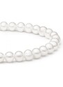 Gaura Pearls Perlový náramek se zirkony Rosie - sladkovodní perla, Ag 925/1000