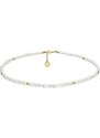 Manoki Perlový choker náhrdelník Zarina Gold - chirurgická ocel, perla